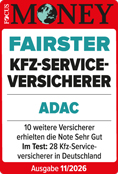 ADAC Autoversicherung ausgezeichnet von Focus Money als fairster Kfz-Versicherer 2026